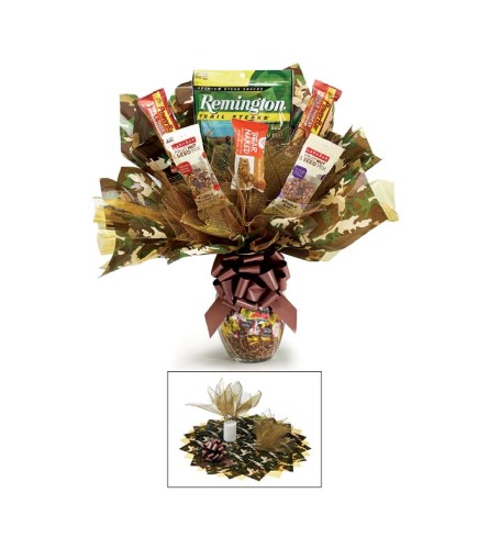 Camo Candy Vase Bouquet