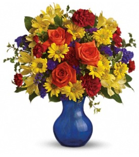 Teleflora's Three Cheers for You! Vase Arrangement