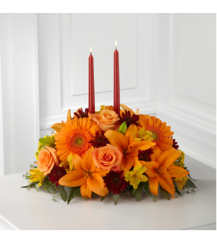 Bright Autumn Table Arrangement