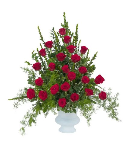 Royal Red Rose Urn
