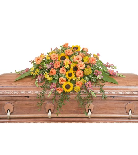 Heavenly Sunset Casket Spray