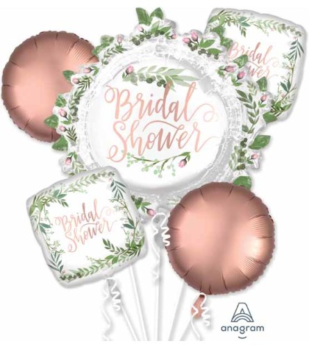 Bridal Shower Love And Leaves Super Fun Foil Balloon Bouquet