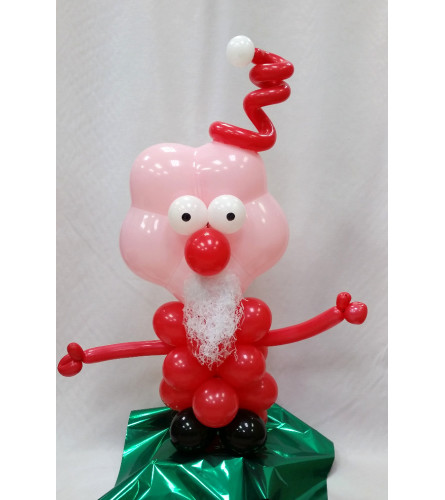 Santa Balloon Buddy. An arrangement by Balloon Bouquets Plus.