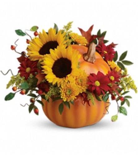 Teleflora's Pretty Pumpkin Bouquet Arrangement