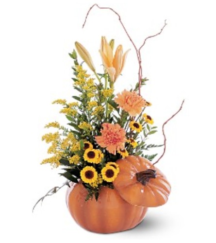 Teleflora's Pumpkin Delight Arrangement