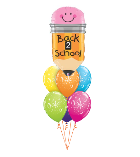 Back To School Pencil Awesome Balloon Bouquet