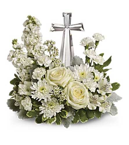 CRYSTAL CROSS CENTERPIECE