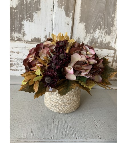 Deep Fall Basket Arrangement