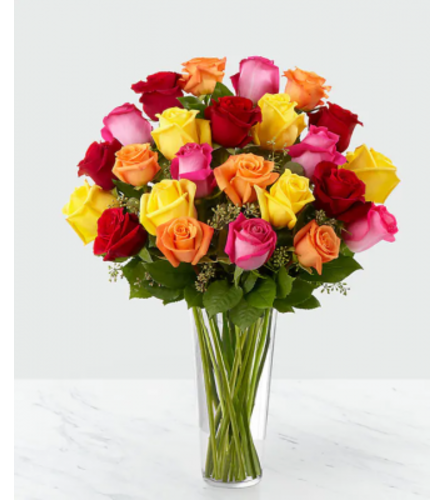 Colored Long Stem Roses