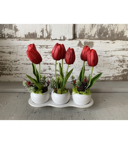 Trio Tulip Vase