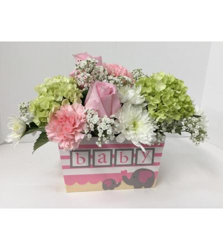 For The New Mom - Baby Girl Arrangement
