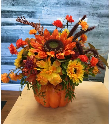 Faux ( Silk ) Pumpkin Arrangement