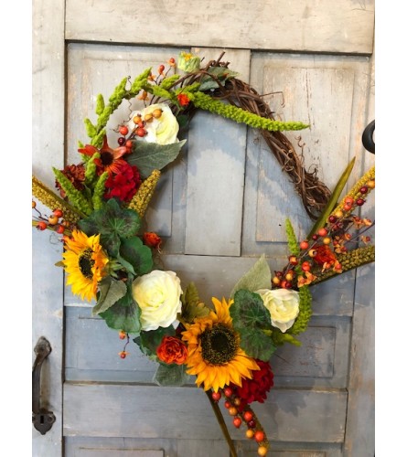 Square Fall Silk Wreath