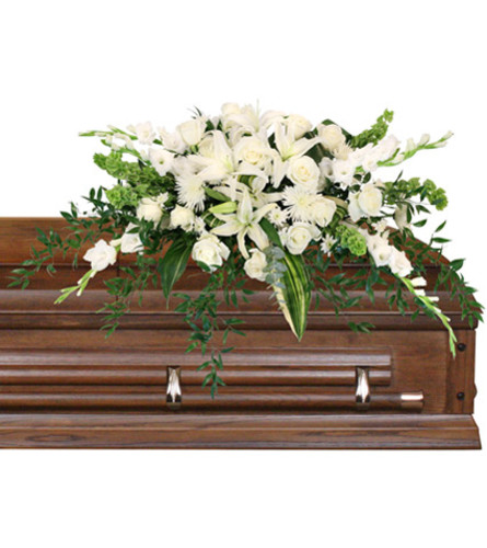 Hushed Goodbye Casket Spray