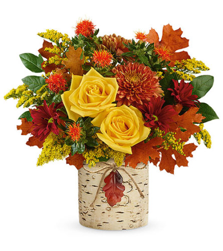 Golden Birch. An arrangement by Northwest Florist.