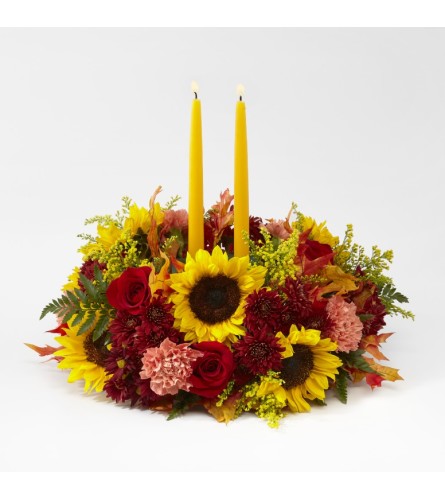 FTD's Giving Thanks Candle Centerpiece by TCG