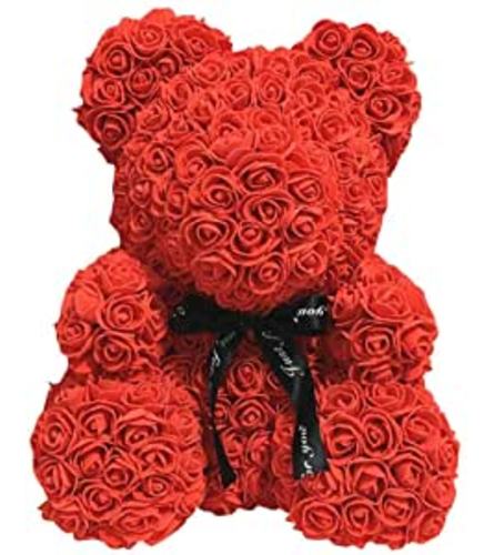 RED FOAM ROSE BEAR