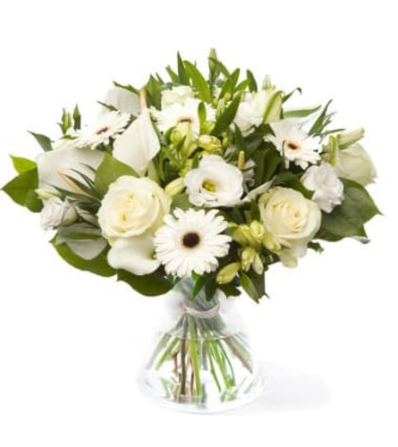 Whisper Euro Handtied Bouquet