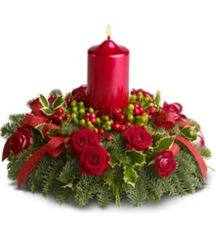 Berry Bright Centerpiece - Deluxe. An arrangement by Balloon Bouquets Plus.