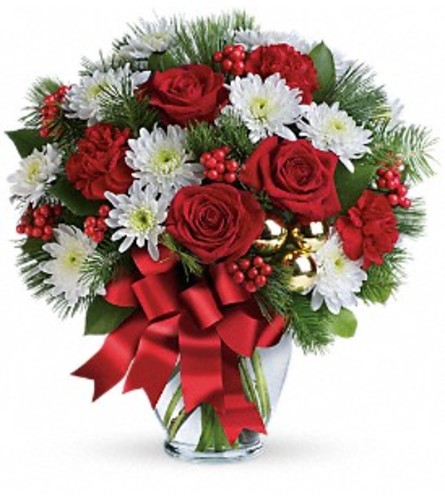 Merry Beautiful Bouquet. An arrangement by Balloon Bouquets Plus.