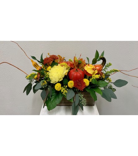 Pumpkins and Gourds Centerpiece