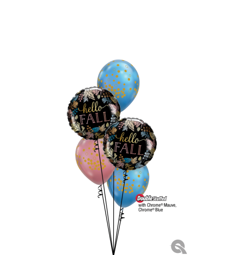 Fall is in The Air Classic Confetti Balloon Bouquet