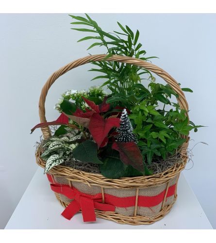 Jute Holiday Garden Basket