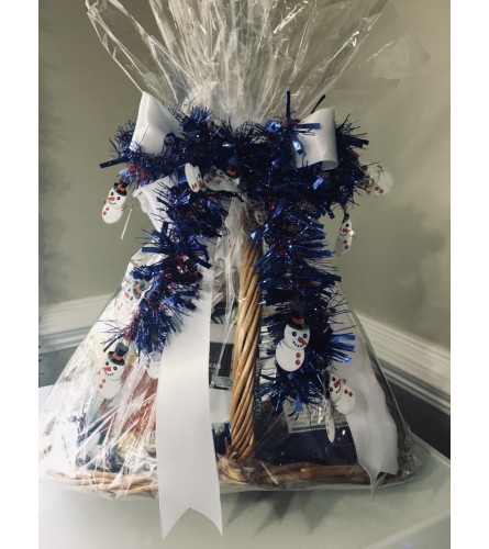 Winter Tinsel Fruit Basket