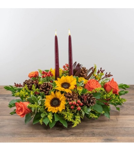 Fall Candle Centerpiece