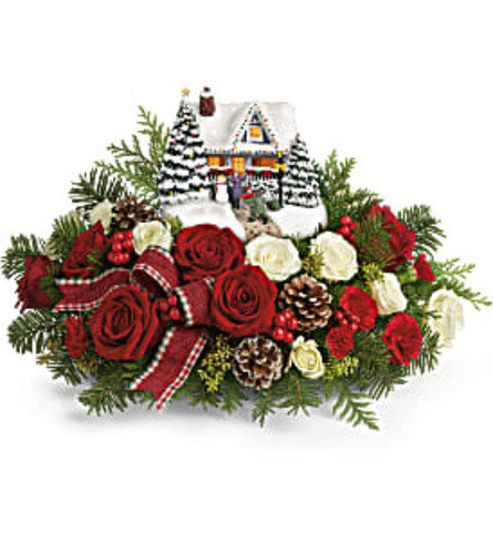 TF Teleflora Thomas Kinkade's Homecoming Hero - Deluxe. An arrangement by Blossoms On The Trail.