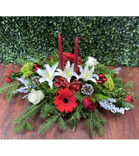 A Family Christmas Tradition. An arrangement by Woodcliff Lake Florist.