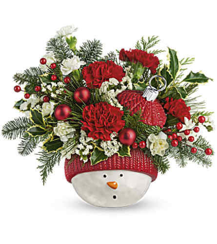 Ornament snow man bouquet