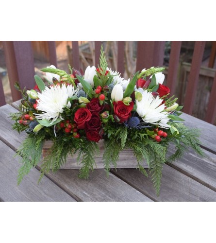 Ho Ho Holiday Box of Flowers