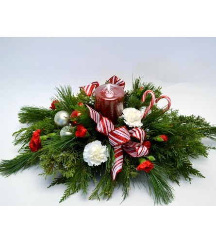 Candy Cane Centerpiece for the holidays