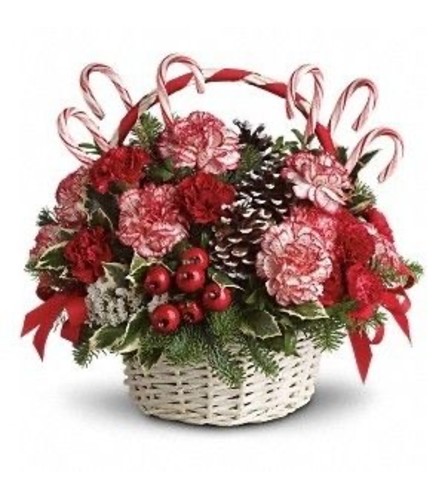 Peppermint Basket bouquet