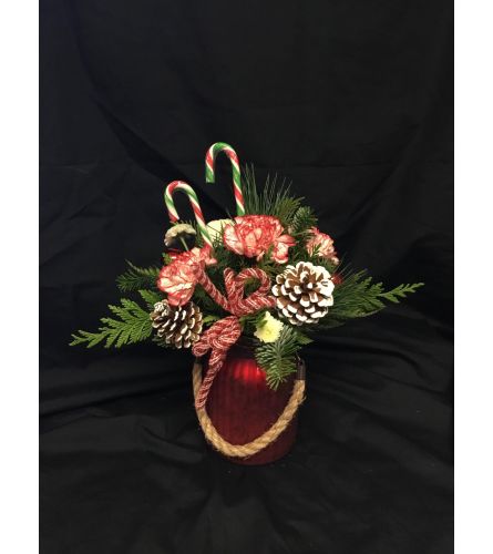 Candy Cane Rope Arrangement