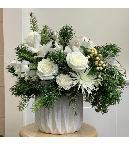 Winter Snow Floral Arrangement