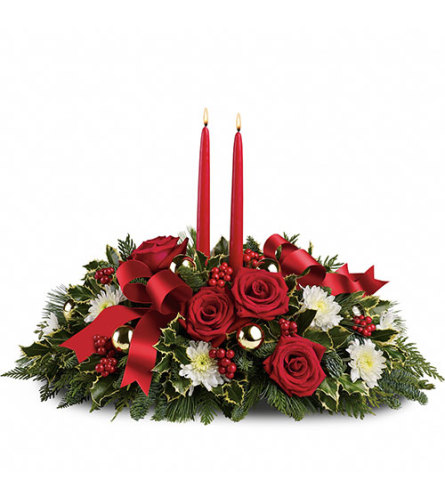 Holiday Shimmer Centerpiece 2020