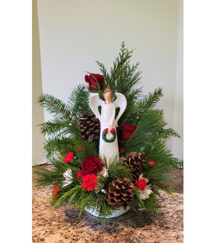Christmas Angel. An arrangement by Zaisers Florist and Greenhouse.