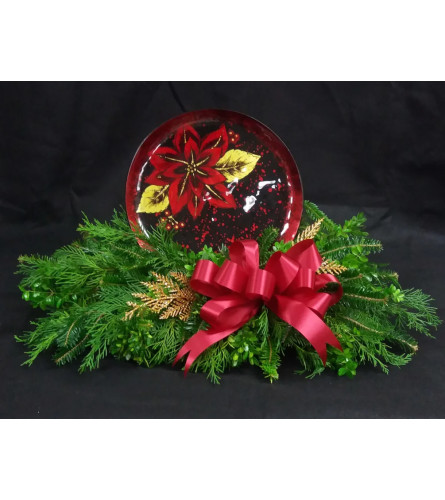 Perfect Poinsettia Plate