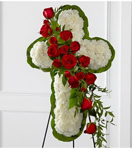 Elegant Floral Cross