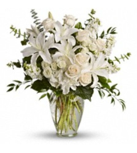 Dreams From the Heart Bouquet All White