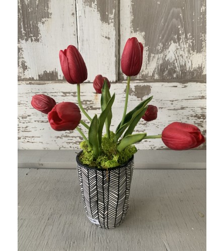 Silk Tulip Vase