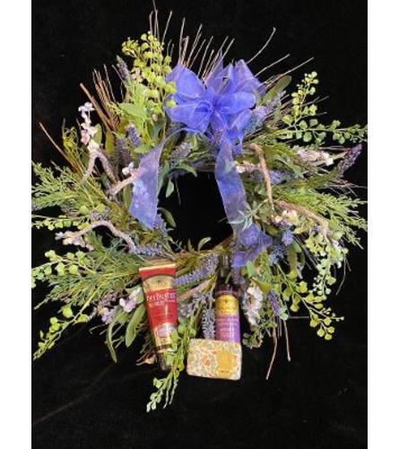 LAVENDER WREATH & GIFT COMBO