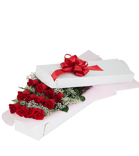 Dozen Red Roses In Box