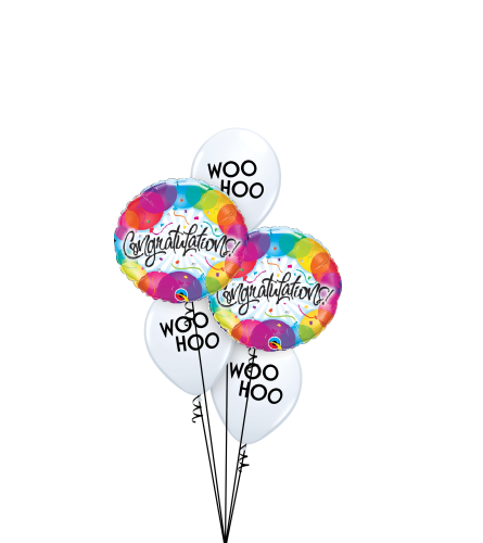 Woo Hoo Congratulations! Classic Balloon Bouquet