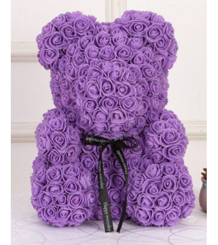 Teddy RoseBear purple