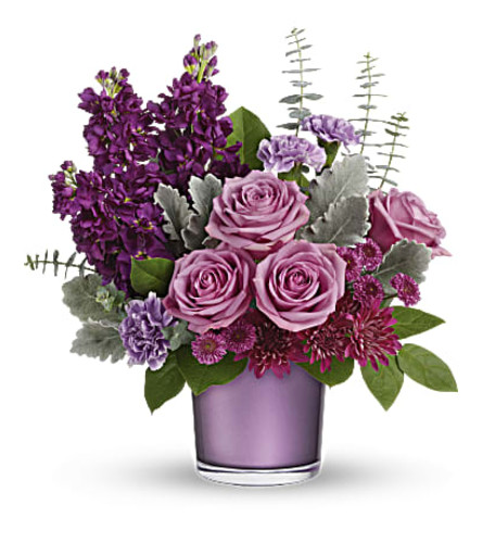 Always Amethyst Bouquet - Deluxe. An arrangement by Flowers of Jacksonville.
