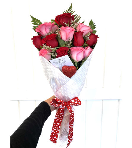 Lovely Be Mine Wrapped Bouquet