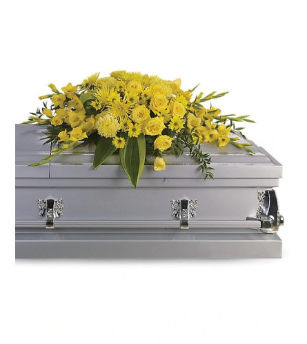 Simply All Yellow Casket Spray
